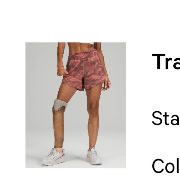 Lululemon Track That Mid-Rise Lined Short 5" - Picture 3 of 3